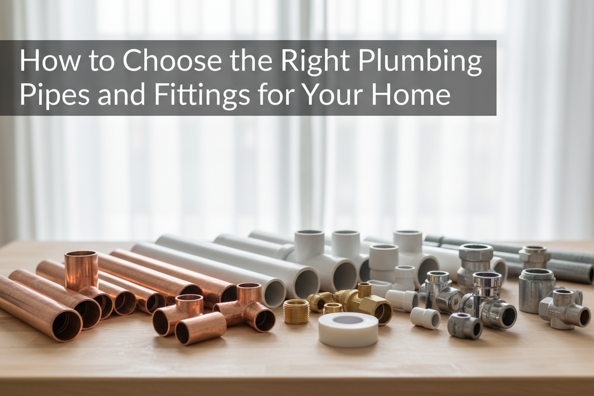 How to Choose the Right Plumbing Pipes and Fittings for Your Home