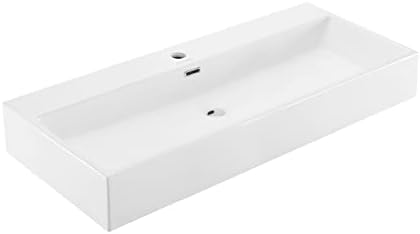 Claire 40” Rectangle Wall-Mount Bathroom Sink by SwissMadison