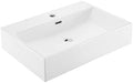 Claire 24" Rectangle Wall Mount Bathroom Sink in Glossy White by SwissMadison