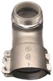 2" Flex 90-degree Connector, Squeeze-Type, Malleable Iron, Non-Insulated Throat - Image 2