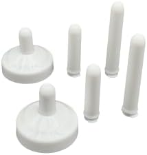 TidyCap Toilet Bolt Covers, Screw-On Replacement Caps by One-N-Done