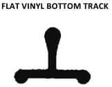 Quality White Vinyl Sliding Door Track – 72", Durable Smooth Glide, Flat White - Image 3