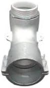 3" Flex 90-degree Connector, Squeeze-Type, Malleable Iron, Non-Insulated Throat - Image 2