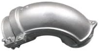 4" Flex 90-Degree Connector, Squeeze-Type, Malleable Iron, Insulated Throat. by Unknown