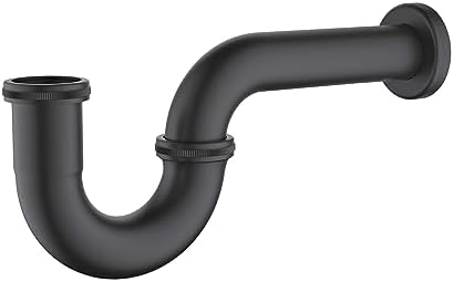 KIBI 1.5-inch Bottle P-Trap for Bathroom Sink | Decorative Brass Waste Drain by KIBI