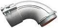 4" Flex 90-degree Connector, Squeeze-Type, Malleable Iron, Non-Insulated Throat by Unknown