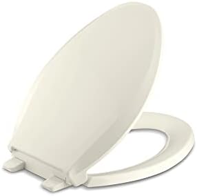 KOHLER K-4636-96 Cachet Quiet Close Elongated Toilet Seat, Slow Close Lid and by Unknown