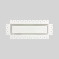 3x10 Inch Steel Recessed Flush Wall Vent Cover by DDPow