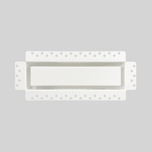 3x10 Inch Steel Recessed Flush Wall Vent Cover by DDPow