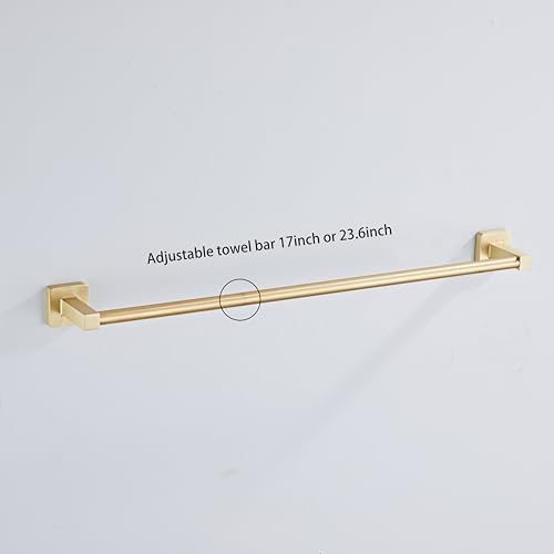 Brusehd Light Gold Bathroom Hardware Set 4 Pieces, Bathroom Accessories Set - Image 6