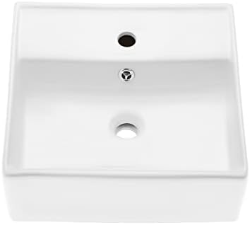 Claire 15" Compact Ceramic Wall Hung Sink in White by SwissMadison