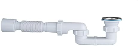 Bath Shower Drain Low Profile p Trap 1 1/2" Bath Flat Trap Kit by mucol