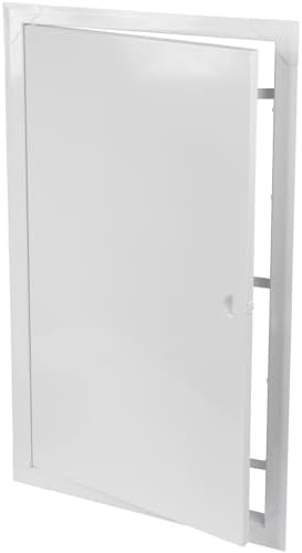 12" x 24" White Metal Access Panel, Service Shaft Door, Electricity Heating by ECOPROVENT