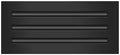 BUILDMART - 16x6 Modern AC Vent Cover - Decorative Black Aluminum Air Vent - by TexasBuildmart