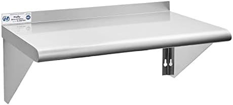 Hally Stainless Steel Shelf 12"x24" NSF Commercial Wall Mount Rack Shelving by HallySinksTablesH