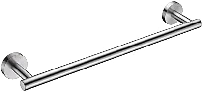 Nolimas Brushed Nickel Bath Towel Bar Single Bars Towel Rack Rod Classic Wall by Giveyourbathroomanewlook