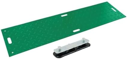 12 Pack 2' x 8' Green Ground Protection Mats w/Double Sided Diamond Plated by MyteeProducts