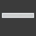 Linear Bar Air Grille 24" X 4", Aluminum Air Supply/Return Grilles, Easy Air by Powrocket