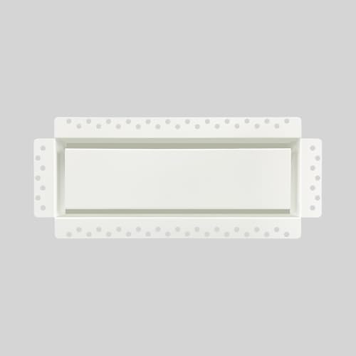 4x12 Inch Steel Recessed Flush Wall Vent Cover by DDPow