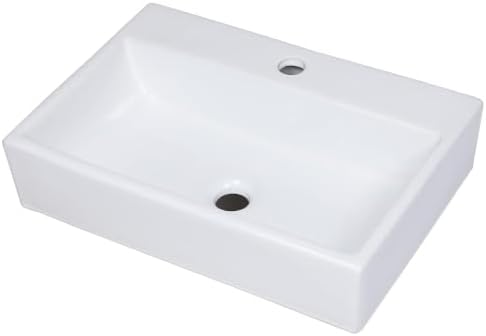 Logmey 20 Inch Wall Mount Bathroom Vessel Sink - Image 6