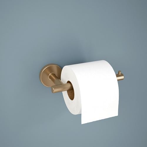 Delta Single Post Toilet Paper Holder | Champagne Bronze | Wall Mount | Trinsic - Image 2