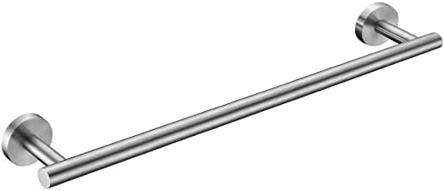 Nolimas Brushed Nickel Bath Towel Bar Single Bars Towel Rack Rod Classic Wall by Giveyourbathroomanewlook