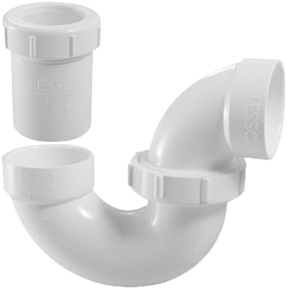 LESSO PVC Adjustable P Trap 1 1/2 Inch, by LESSO