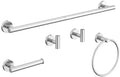 5 Pcs Chrome Bathroom Hardware Accessories Set SUS304 Stainless Steel by HOMEMYSTIQUE