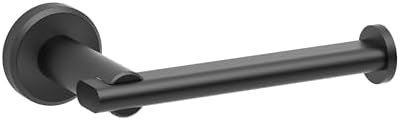 Gatco 5453MX Locke Single Post Toilet Paper Holder, Matte Black by Gatco