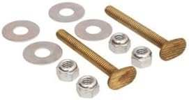PROPLUS SOLID BRASS OVAL CLOSET BOLT DOUBLE NUT AND FLAT WASHER KIT, 5/16 IN. X - Image 3