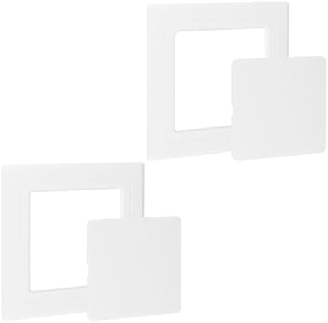 2Pcs Self Adhesive Access Panels, 4 x 4 inch Surface-Mounted Wall Hole Cover by UFURMATE