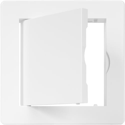 4" x 4" White Plastic Access Panel. Service Shaft Door Panel. Plumbing - Image 6