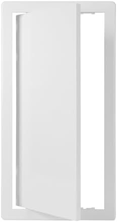 8x16 Access Panel for Drywall and Ceiling – White ABS Plastic Door Panel by VezoWorks