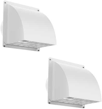 HG Power 2 Pcs 4 Inch Dryer Vent Cover Outside by HGPOWER