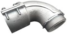 2 1/2" Flex 90-degree Connector, Squeeze-Type, Malleable Iron, Non-Insulated by Unknown