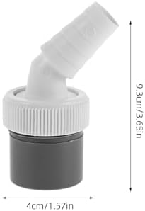 DOITOOL 2 Sets Washing Machine Draining Hose Connectors Outlet Pipe Adapter - Image 2