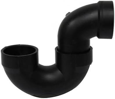 633201 Sink Trap | P-Trap | 1-1/2 in Slip | Black ABS Plastic | by PartSynergy