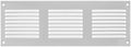 Vent Systems 12" x 4" Inch White Metal Vent Cover by VentSystems