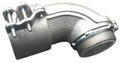 2" Flex 90-degree Connector, Squeeze-Type, Malleable Iron, Non-Insulated Throat by Unknown