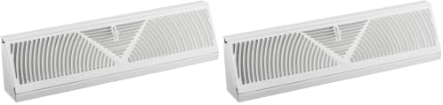 Rocky Mountain Goods 15-Inch Baseboard Register Vent- RoundFlow Design by Rocky+Mountain+Goods