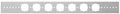 PROFLO 2 in x 20 in with 1-3/8 in holes Galvanized Steel Pipe Support Bracket by PROFLO