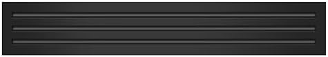 BUILDMART - 36x6 Modern AC Vent Cover - Decorative Black Air Vent - Standard by TexasBuildmart