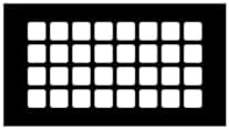 "Reggio Register Square Series Pattern Floor Grille, Oil-Rubbed Bronze Steel by ReggioRegisterCompanyLLC