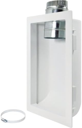 Deflecto Dryer Vent Box Kit, Fits 4" Dryer Vents by Deflecto