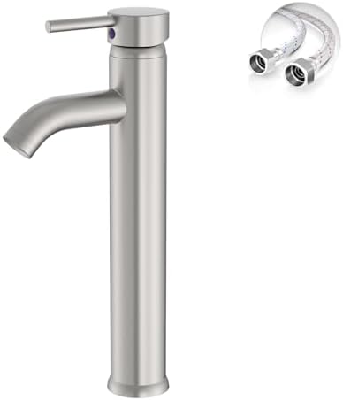 Bathroom Faucet, Vessel Sink Faucet, Brushed Nickel by Greenspring