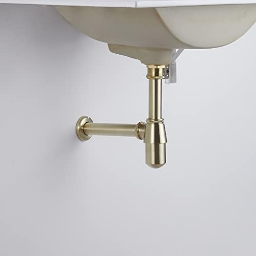 Bathroom Bottle P Trap Waste Pipe 1-1/4 inch Slip Inlet Drain, Lavatory - Image 2
