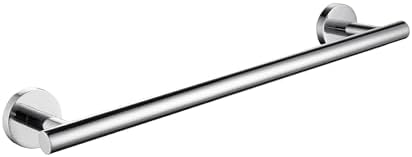 Nolimas Polished Chrome Bath Hand Towel Bar Single Bars Towel Rack Rod Classic by Giveyourbathroomanewlook