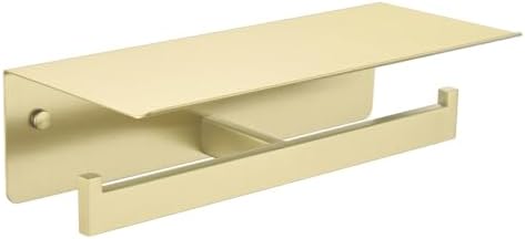 APLusee Brushed Gold Double Toilet Paper Holder by APLusee