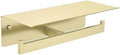 APLusee Brushed Gold Double Toilet Paper Holder by APLusee