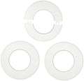 3Pcs Wall Split Flange, ABS Round White by Heiixiao